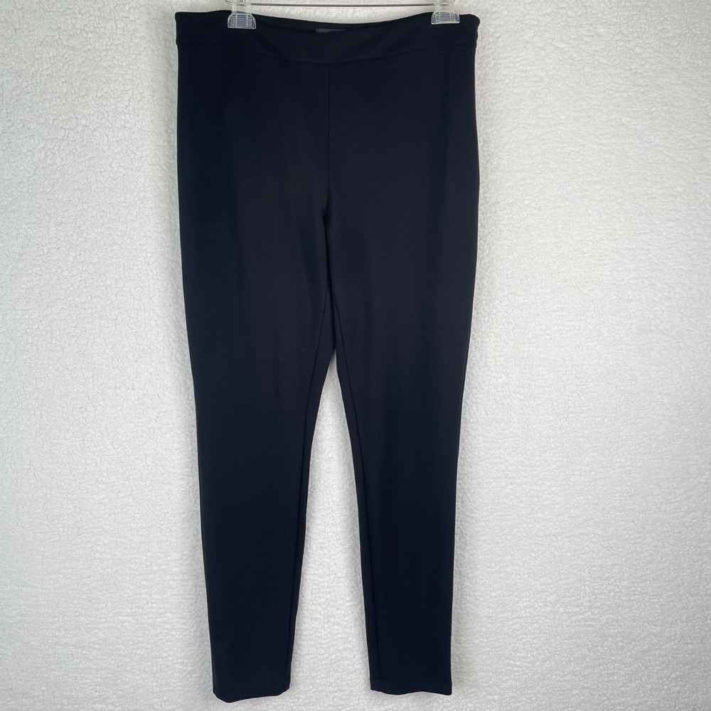 White‎ House Black Market The Skinny Pants Black Side Zip Slim Trousers Size 14